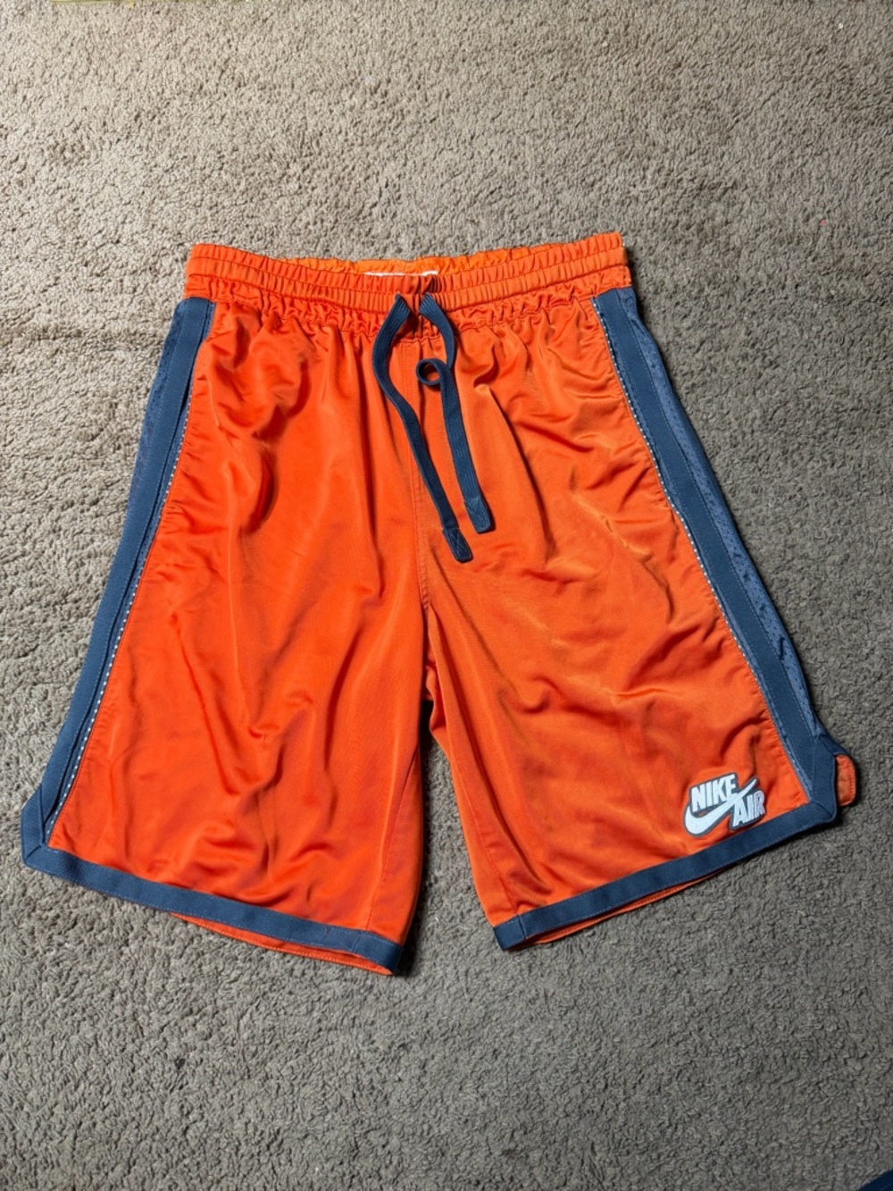 Vintage Nike Shorts Men’s Medium Orange Grey Training Performance